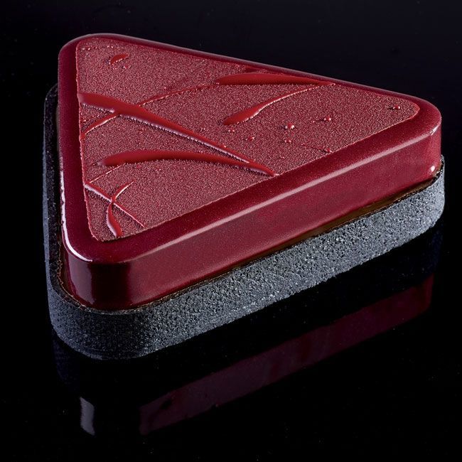 Stainless Steel Pavoni Micro Perforated Ss Cake Ring Triangle 85 X 75 X 20 Mm Xf16