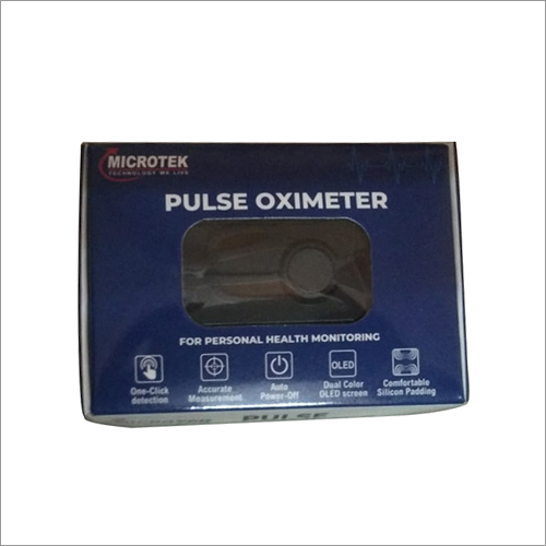 Microtek Pulse Oximeter - Abs Plastic, 5.5 X 3.5 X 3 Cm , Oled Display, Lightweight 50g, Aaa Battery Powered, Temperature Operating Range 0-40°c