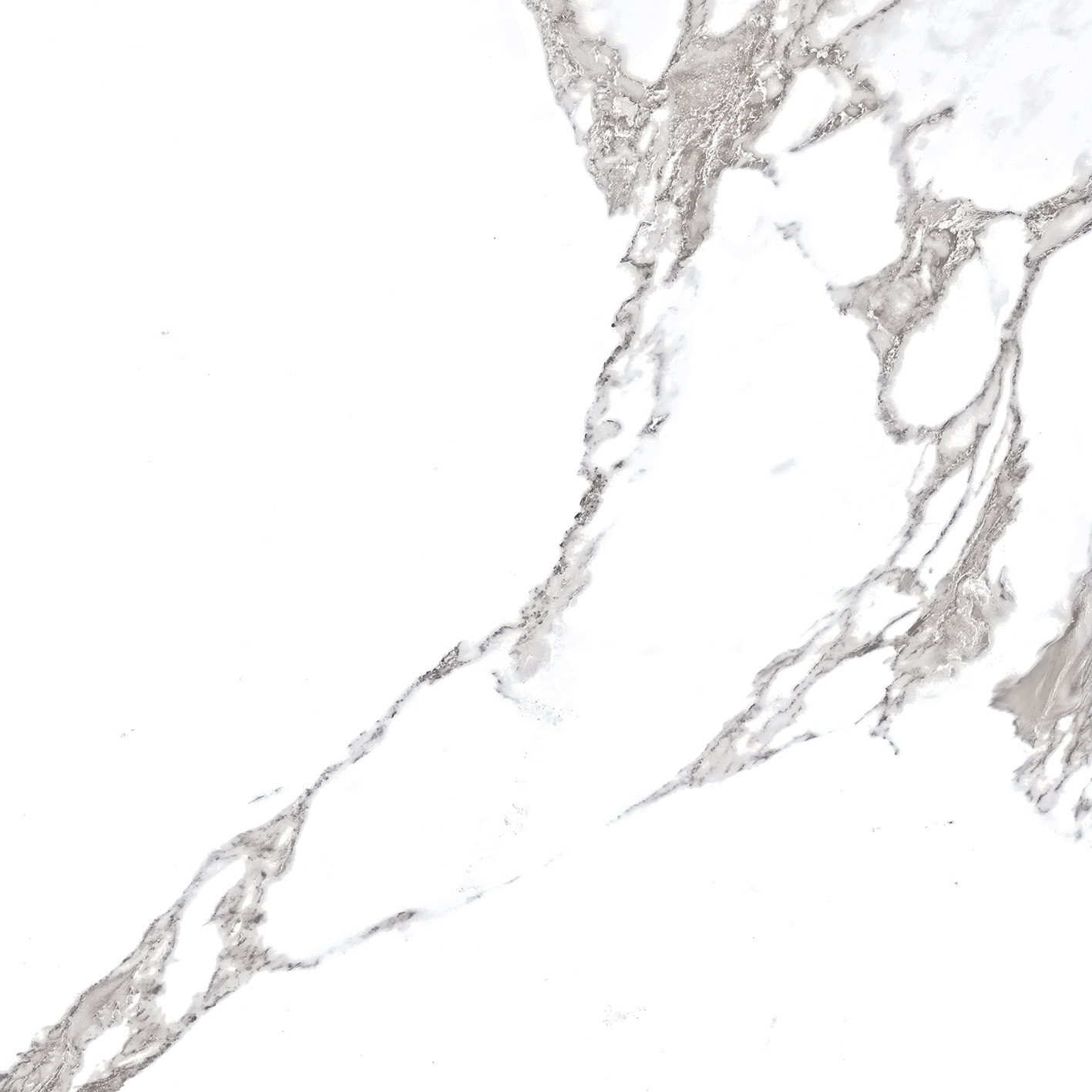 Torano Calacatta Glossy Porcelain Tiles - 600x600 Mm, 9 Mm Thickness | White Multi-color, Waterproof, Non-slip, Antibacterial, Easy To Install, Fireproof, Wear-resistant, Environmentally-friendly