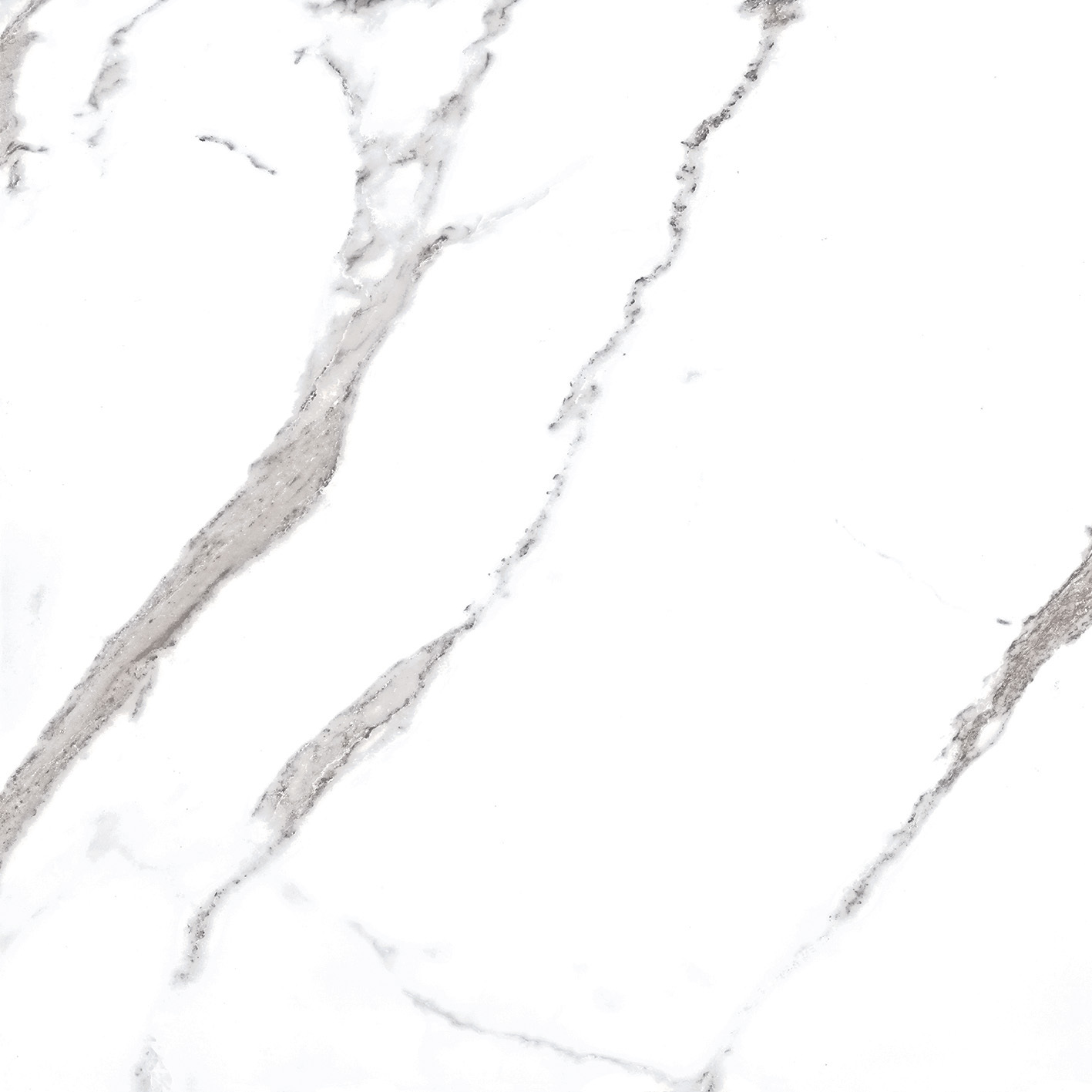 Torano Calacatta Glossy Porcelain Tiles - 600x600 Mm, 9 Mm Thickness | White Multi-color, Waterproof, Non-slip, Antibacterial, Easy To Install, Fireproof, Wear-resistant, Environmentally-friendly