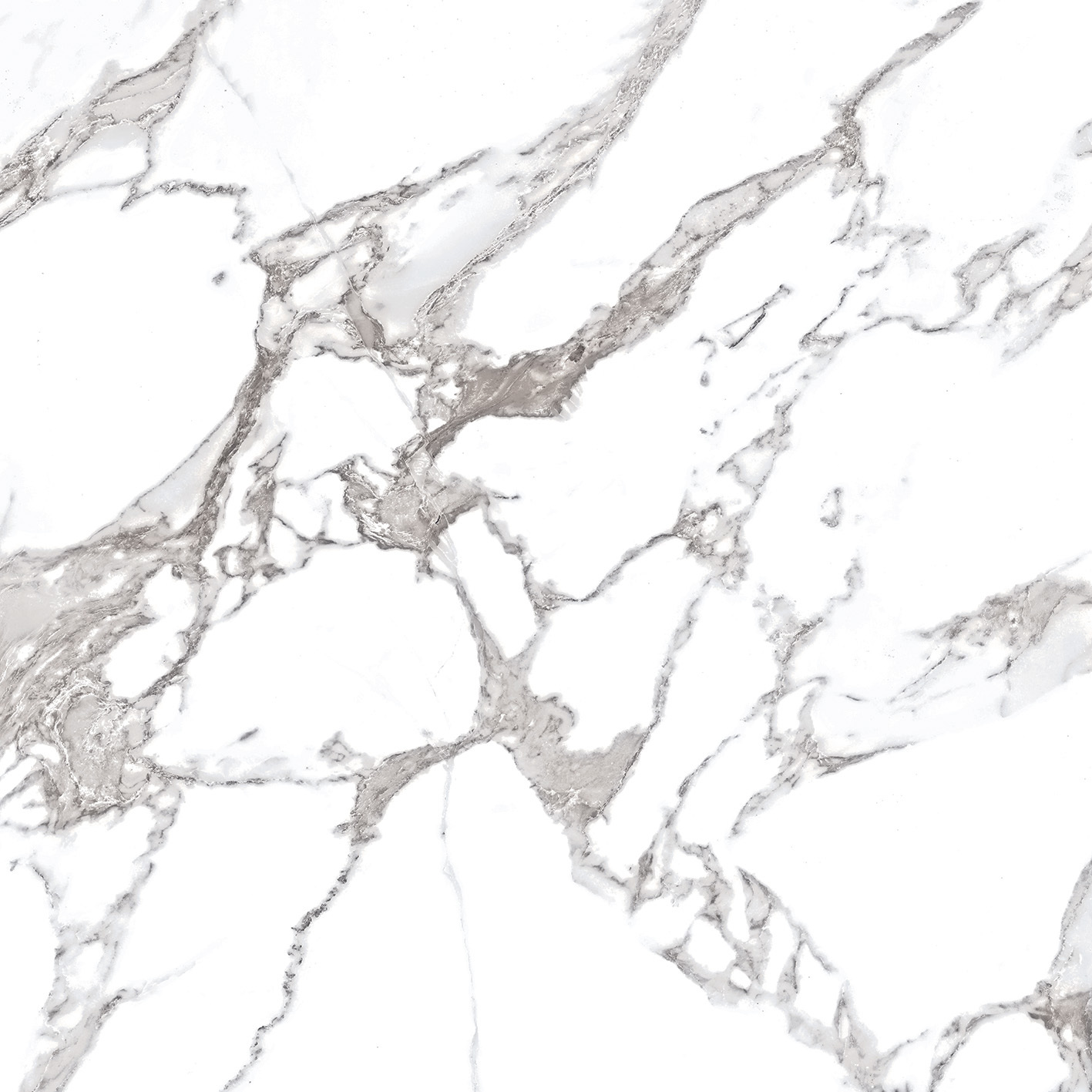 Torano Calacatta Glossy Porcelain Tiles - 600x600 Mm, 9 Mm Thickness | White Multi-color, Waterproof, Non-slip, Antibacterial, Easy To Install, Fireproof, Wear-resistant, Environmentally-friendly