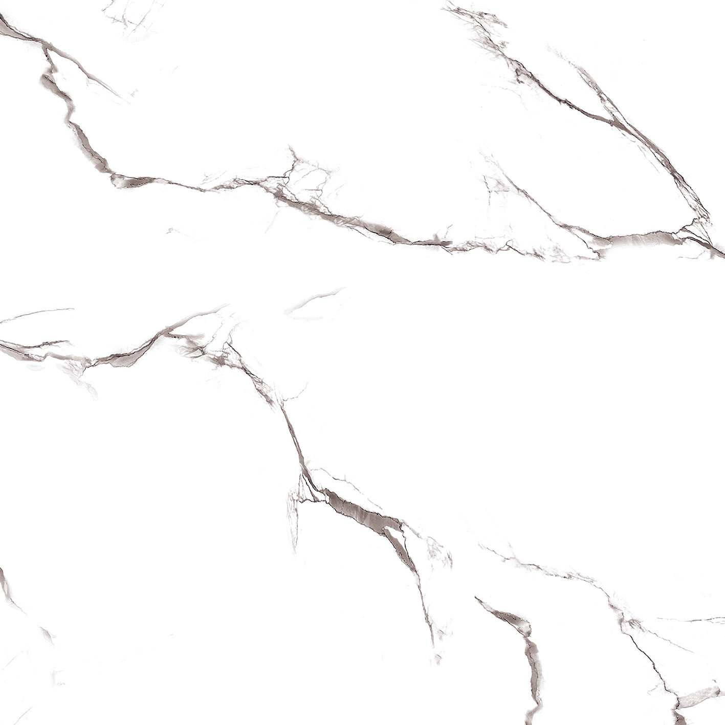 White Tuarkey Snow 600x600mm Glossy Porcelain Tiles