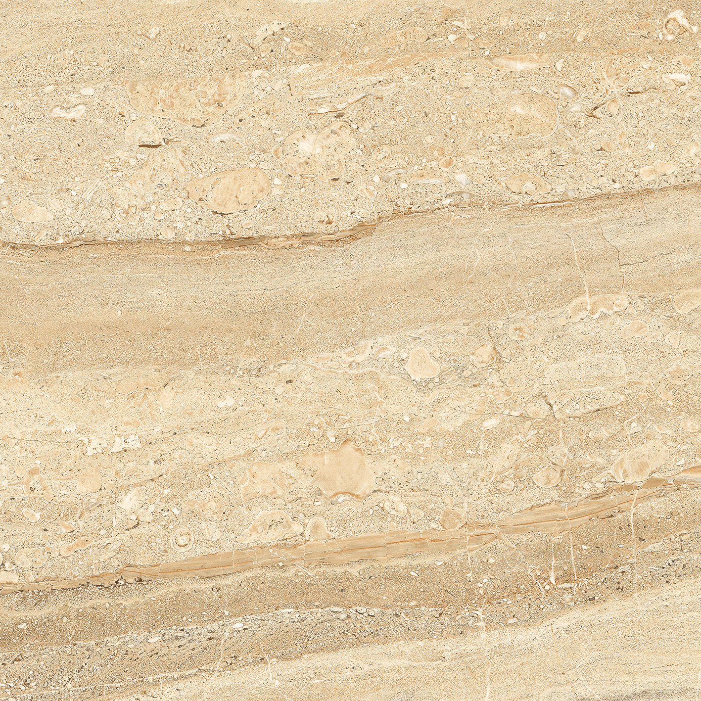Veronica Beige - 600x600 Mm, Polished Glossy Effect Porcelain Tiles | Antibacterial, Waterproof, Wear-resistant, Fireproof, Environmentally-friendly, Heat Insulation, Easy To Install, Non-poisonous