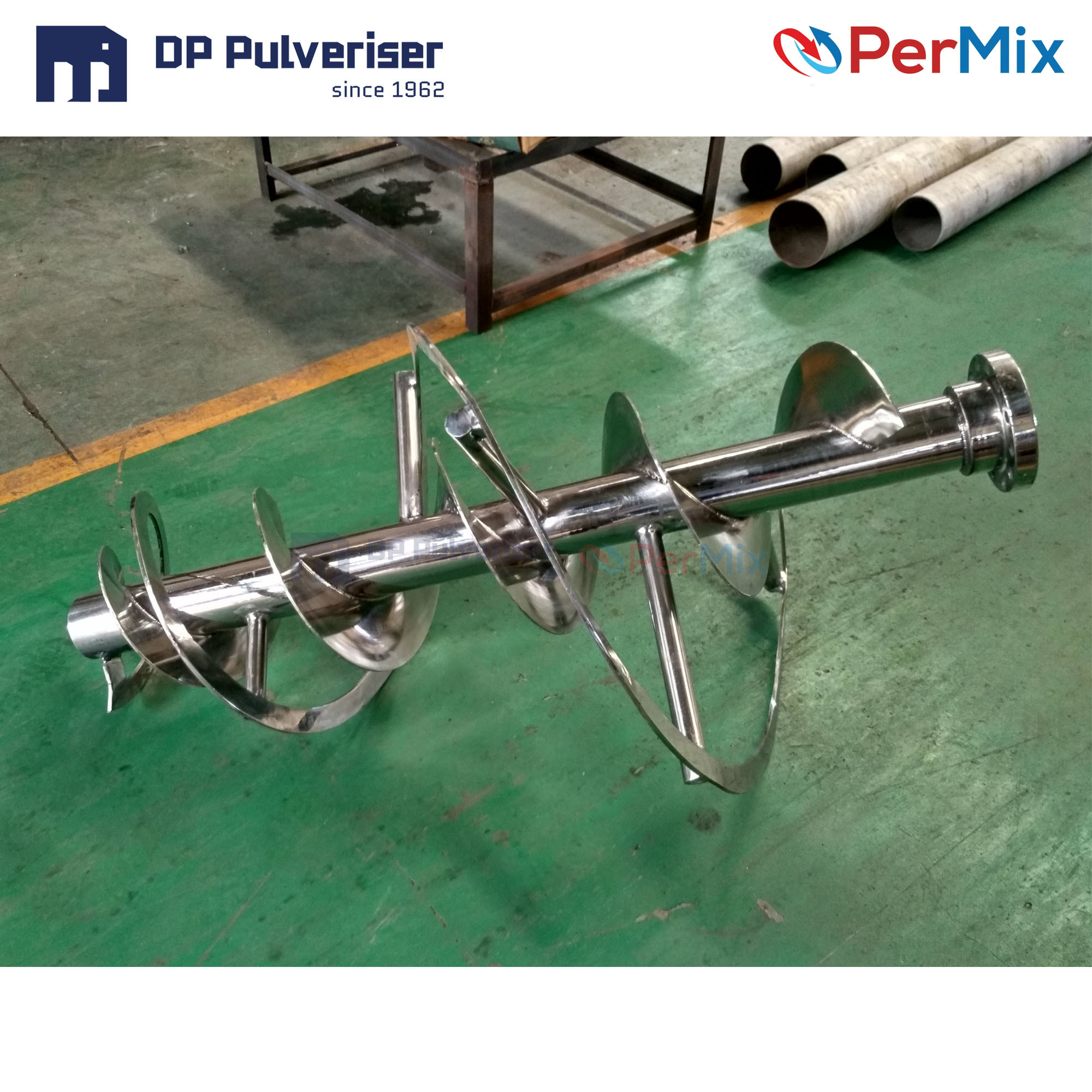 Vertical Ribbon Blender - Stainless Steel, Compact Design, Outer Spiral & Inner Screw For Homogeneous Mixing, Easy Clean With Vacuum Drying Option