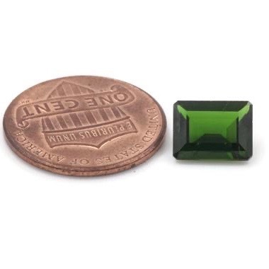 6x8mm Chrome Diopside Faceted Octagon Loose Gemstones Grade: Aaa