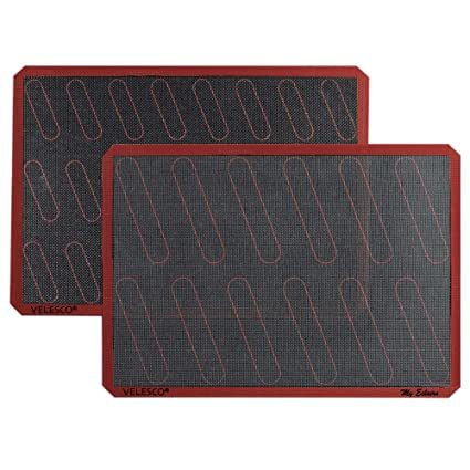 Stenpro Baking Silicon Mat Air 400 X 295 Mm - Fiberglass & Silicone, Non-stick Surface For Even Heat Transfer, Freezer To Oven Safe