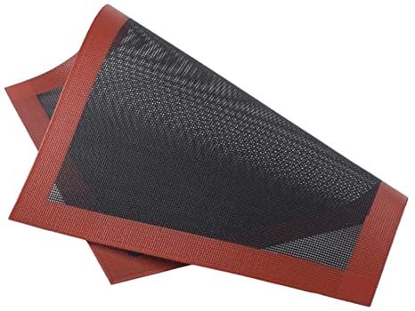 Black & White Stenpro Silicon Mat For Commercial Baking Air Eclair 600 X 400 Mm For Bread