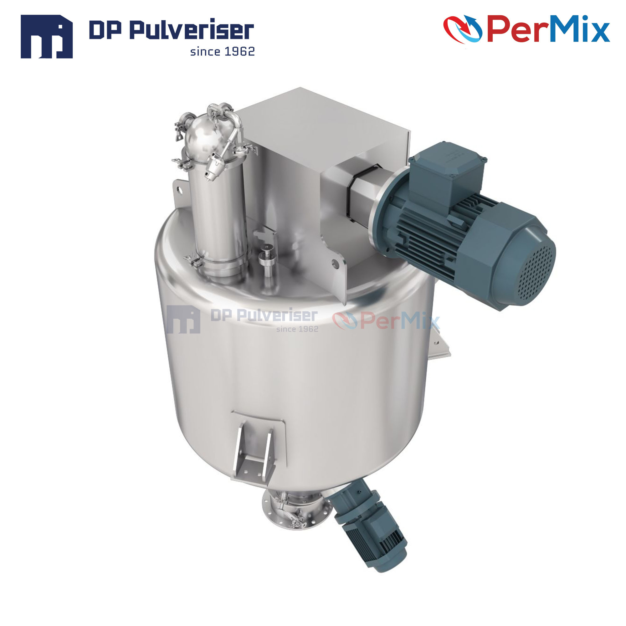 Vertical Segmented Ribbon Mixer