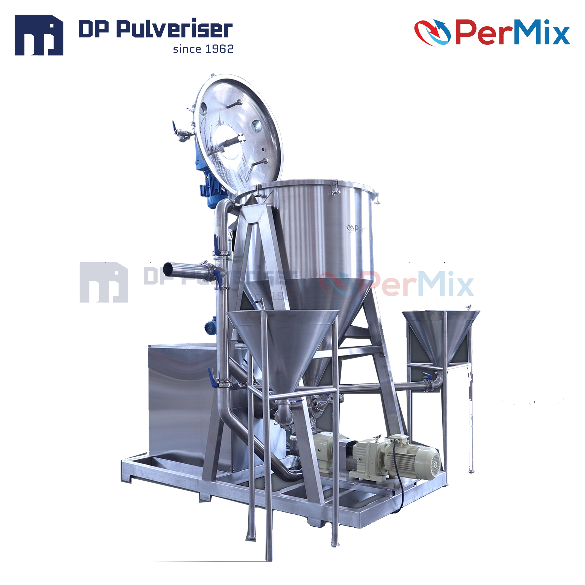Vacuum Emulsifier - Stainless Steel, High-capacity Mixing System | Versatile Pre-mixing Tanks, Pneumatic Elevation, Fully Automated Control