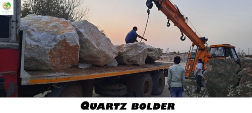 Quartz Stone - Big Size White Granules | Impurity-free Natural Material For Decorative Structures & Quartz Slab Manufacturing