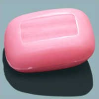 पर्यावरण के अनुकूल गुलाबी स्नान साबुन