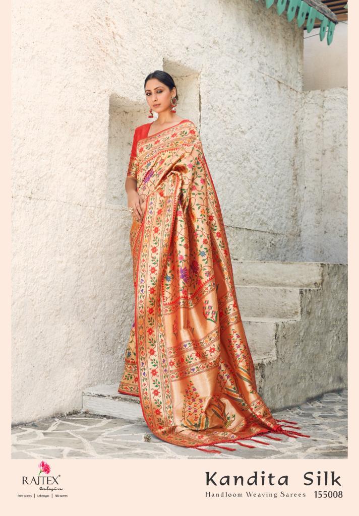 Silk Saree - Pure Paithani Silk, Multi Color | Handwoven With Resam Embroidery, Traditional Style For All Seasons