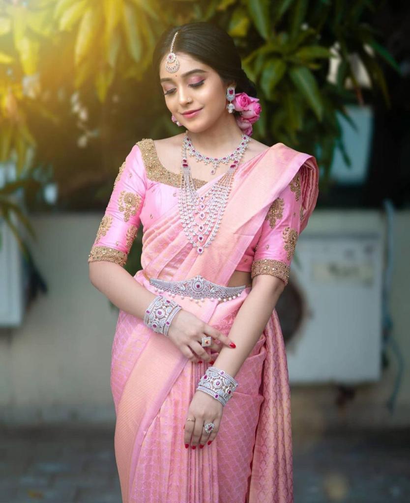 Festive Soft Lichi Silk Saree