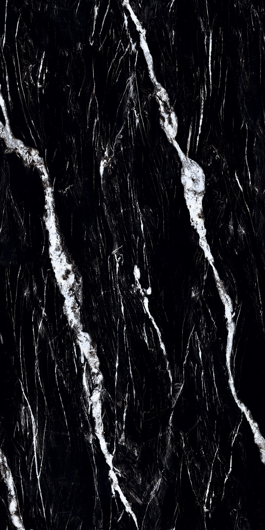 Black Belvedre Pelle 900x1800mm Glossy And Matt Porcelain Tiles