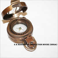 ब्लैक नॉटिकल पुश बटन पॉकेट कम्पास