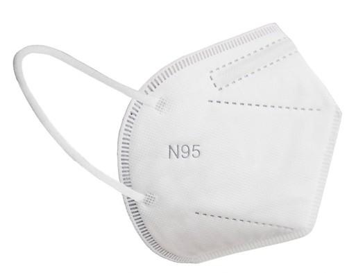 N95 Face Mask - Non-Woven Fabric, Universal Size, White Color, 5-Layer Design | Comfortable Fit, Disposable, High Filtration Efficiency