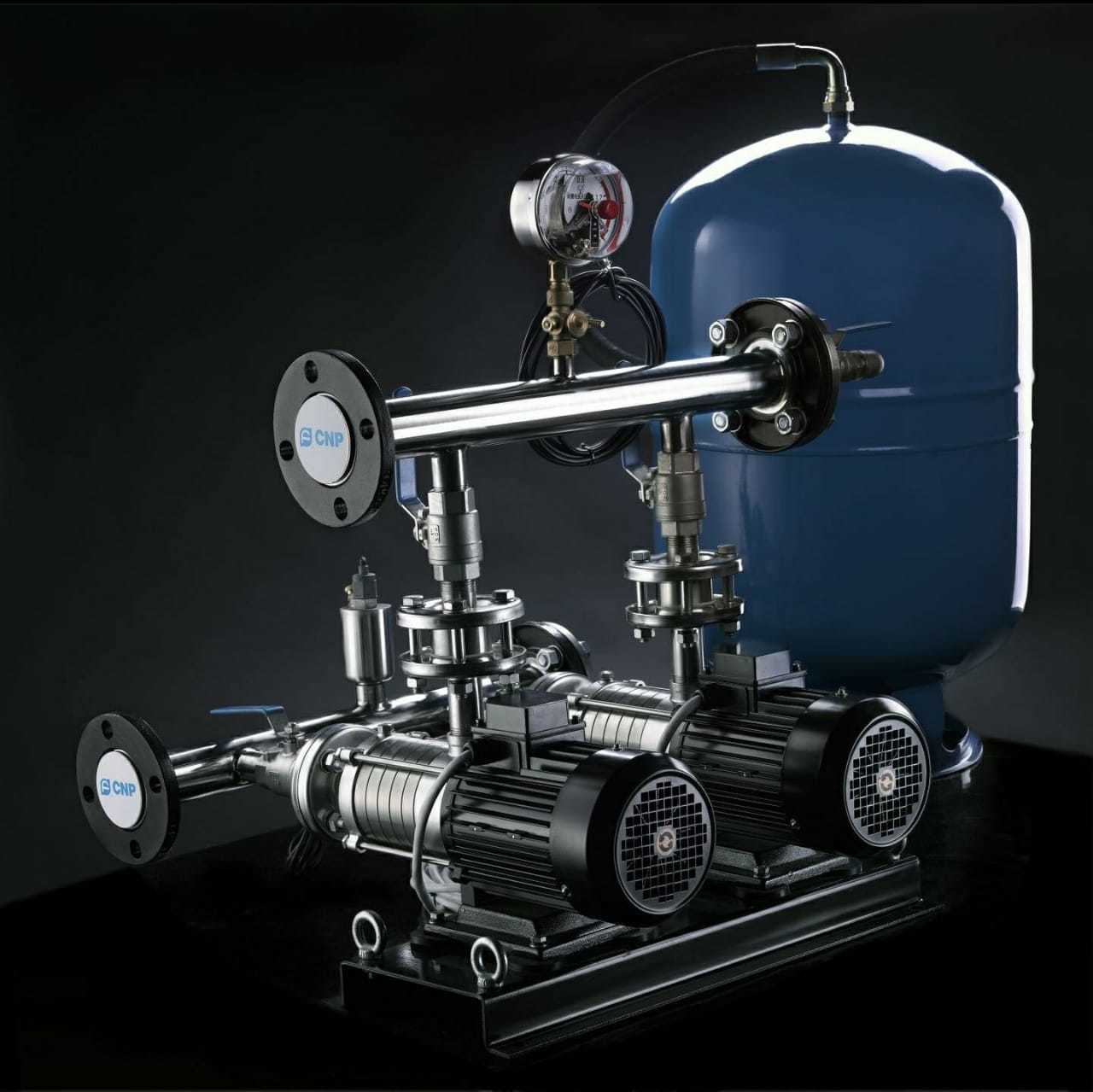 Pressure Pump - Stainless Steel, 60x40x30cm, 2.2kw, 8 Bar | High Pressure, Quiet Operation, Energy Efficient, 15l/min Flow Rate, 40kg Weight, 2-year Warranty