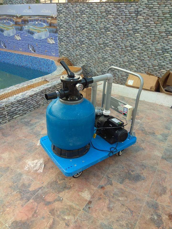 Swimming Pool Pump - Metal & Plastic, 48x36x24 Inches | 100 Gpm Flow Rate, 1.5 Hp Motor Power, Energy Efficient, Durable Design, Quiet Operation, Low Maintenance