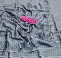 डेली वियर ग्रे हैवी क्वालिटी ज़री विस्कोस साड़ी