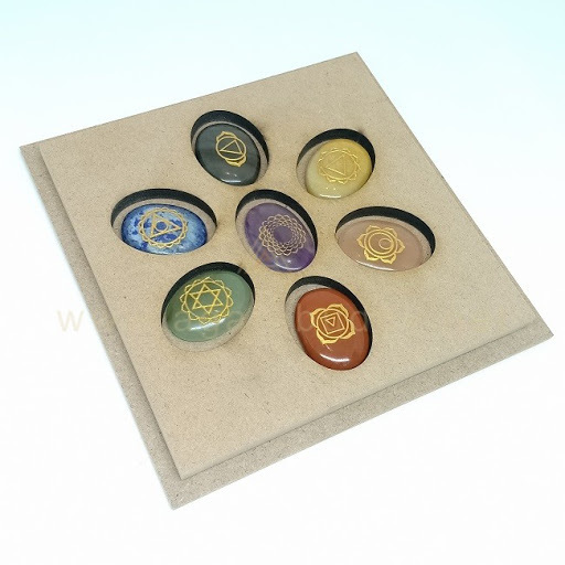 Seven Chakra Oval Shape Reiki Sets