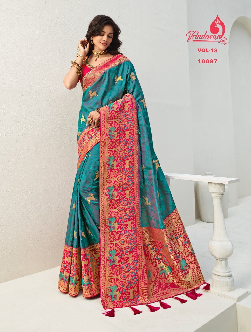Banarasi Silk Saree - Multi Color, Art Silk Fabric With Resam Embroidery | Elegant Party Wear For All Seasons