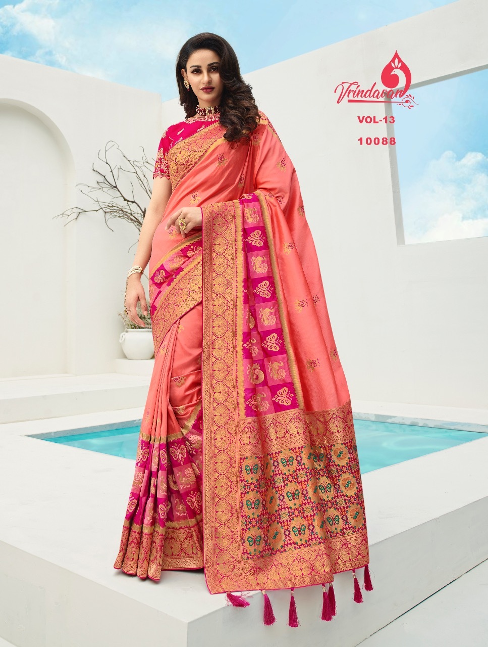 Banarasi Silk Saree - Multi Color, Art Silk Fabric With Resam Embroidery | Elegant Party Wear For All Seasons