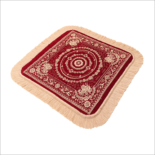 Red Cotton Puja Aasan - Cotton Material Different Sizes Available | Multicolor Indian Regional Style Hinduism Theme