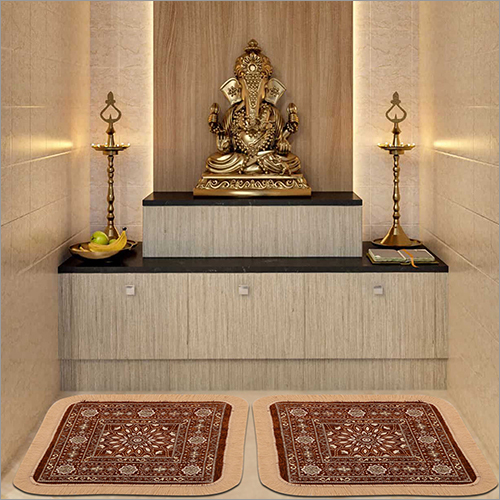 Red Cotton Puja Aasan - Cotton Material Different Sizes Available | Multicolor Indian Regional Style Hinduism Theme