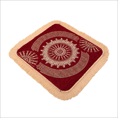 Red Cotton Puja Aasan - Cotton Material Different Sizes Available | Multicolor Indian Regional Style Hinduism Theme