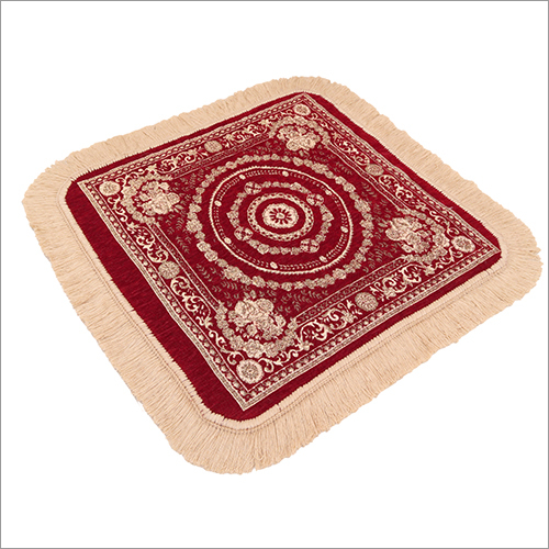 Red Cotton Puja Aasan - Cotton Material Different Sizes Available | Multicolor Indian Regional Style Hinduism Theme
