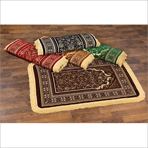 Jainamaj Prayer Rug - Multicolor, Lightweight Rectangular Janamaz Rug | Designer Anti-slip Tiled And Geometric Patterns For Home Prayer