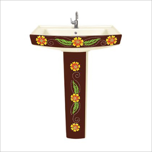 Any Color Semi Vitrosa Pedestal Wash Basin