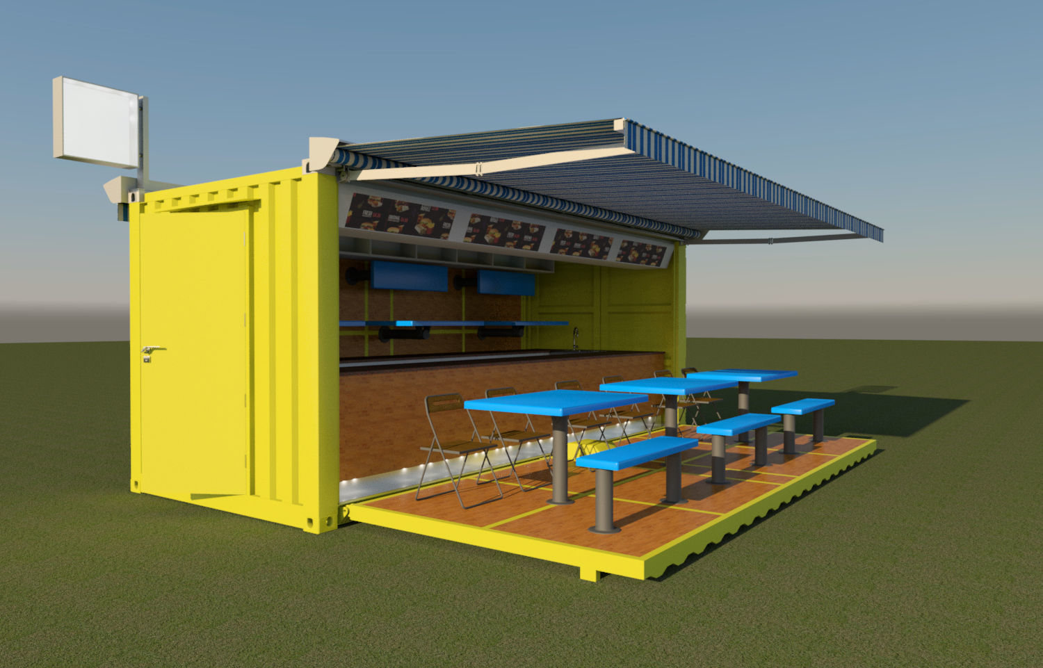 Container Cafe - Color: Black