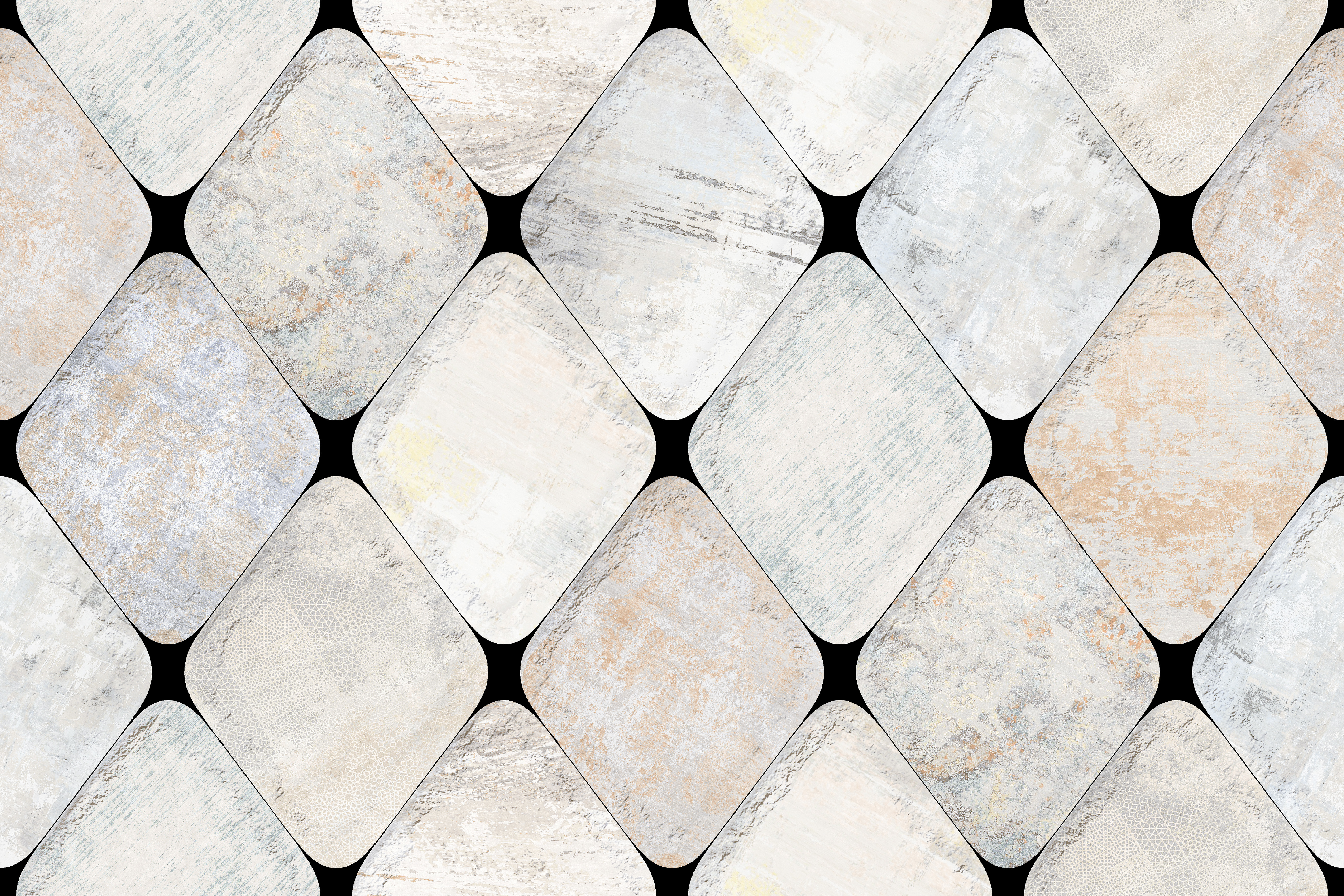 Multi Color 16021 Matt Ceramic Wall Tiles 300x450mm