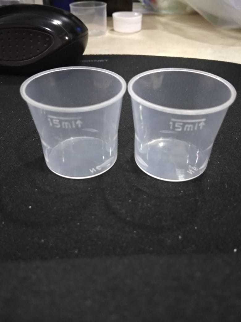 15ml Pharma Conical Measuring Cup - Color: Transparent