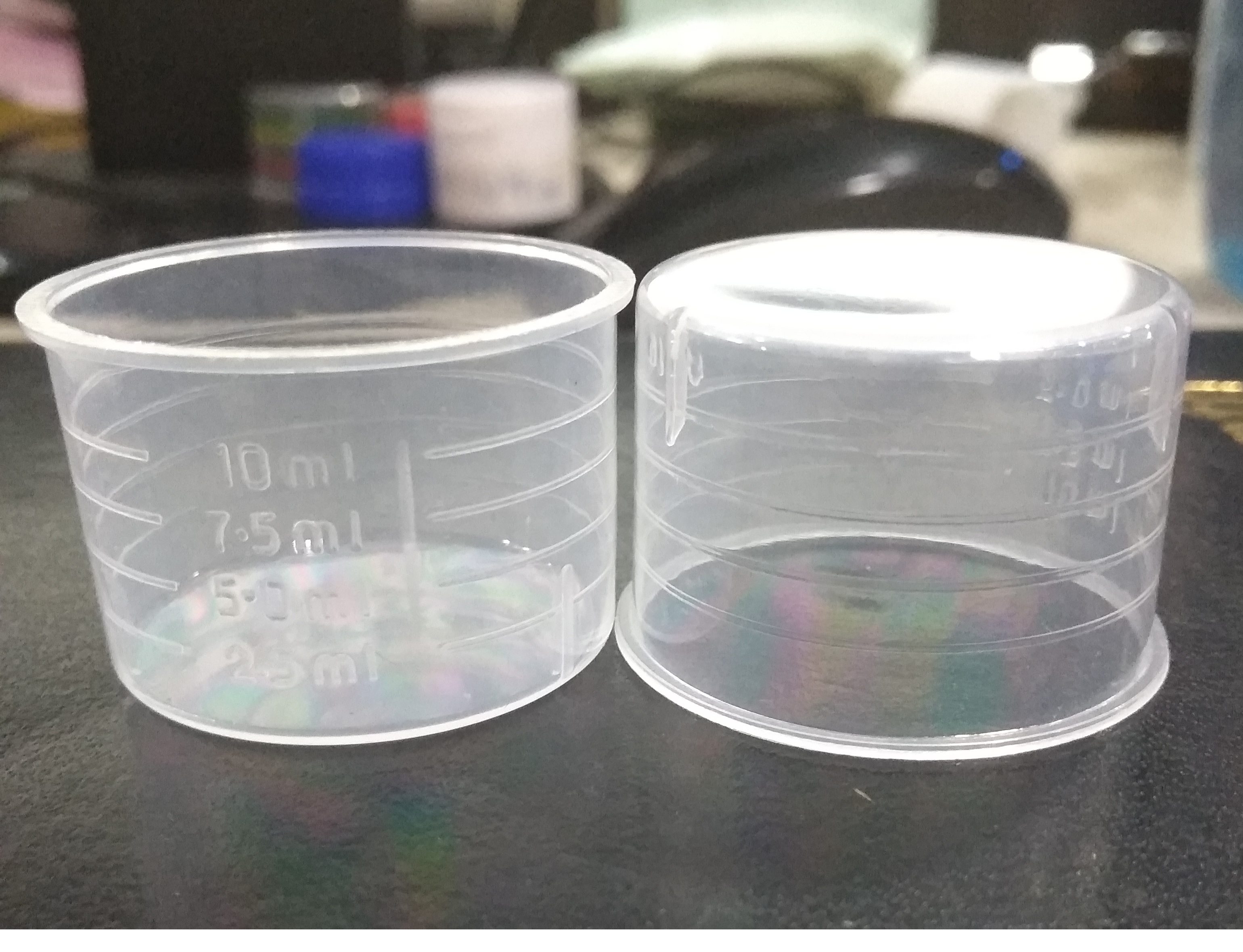 15ml Pharma Conical Measuring Cup - Color: Transparent
