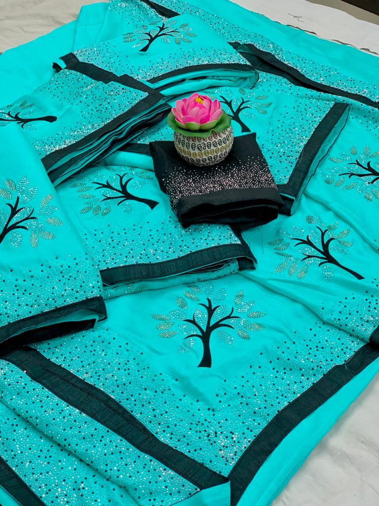 Party Wear Designer Silk Saree