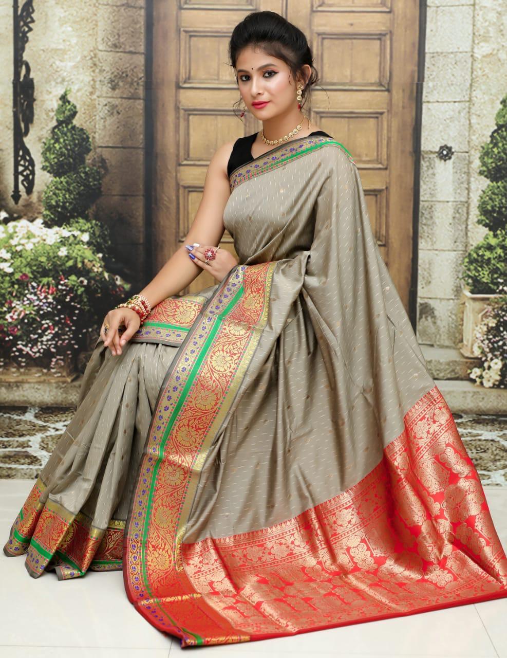 Soft Pure Silk Sarees - Beautiful Soft Pure Silk, Stunning Paithani Style With Rich Pallu, Available In 9 Vibrant Colors For Festive Occasions