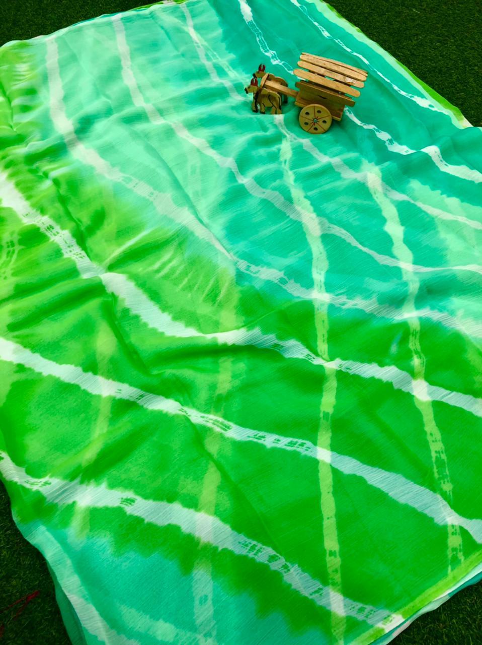 Daily Wear Hot Colors Chiffon Saree