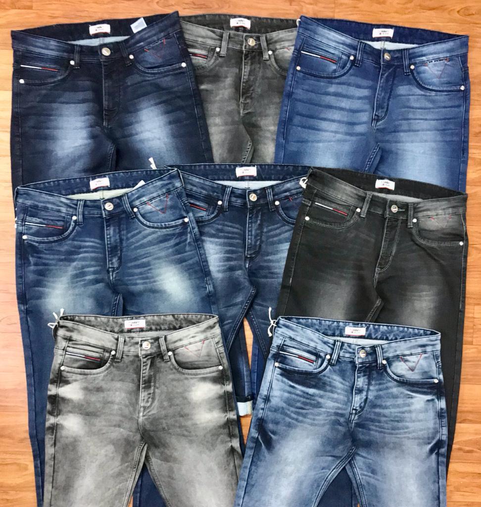 Mens Ruffed Jeans - Color: 3 Colors