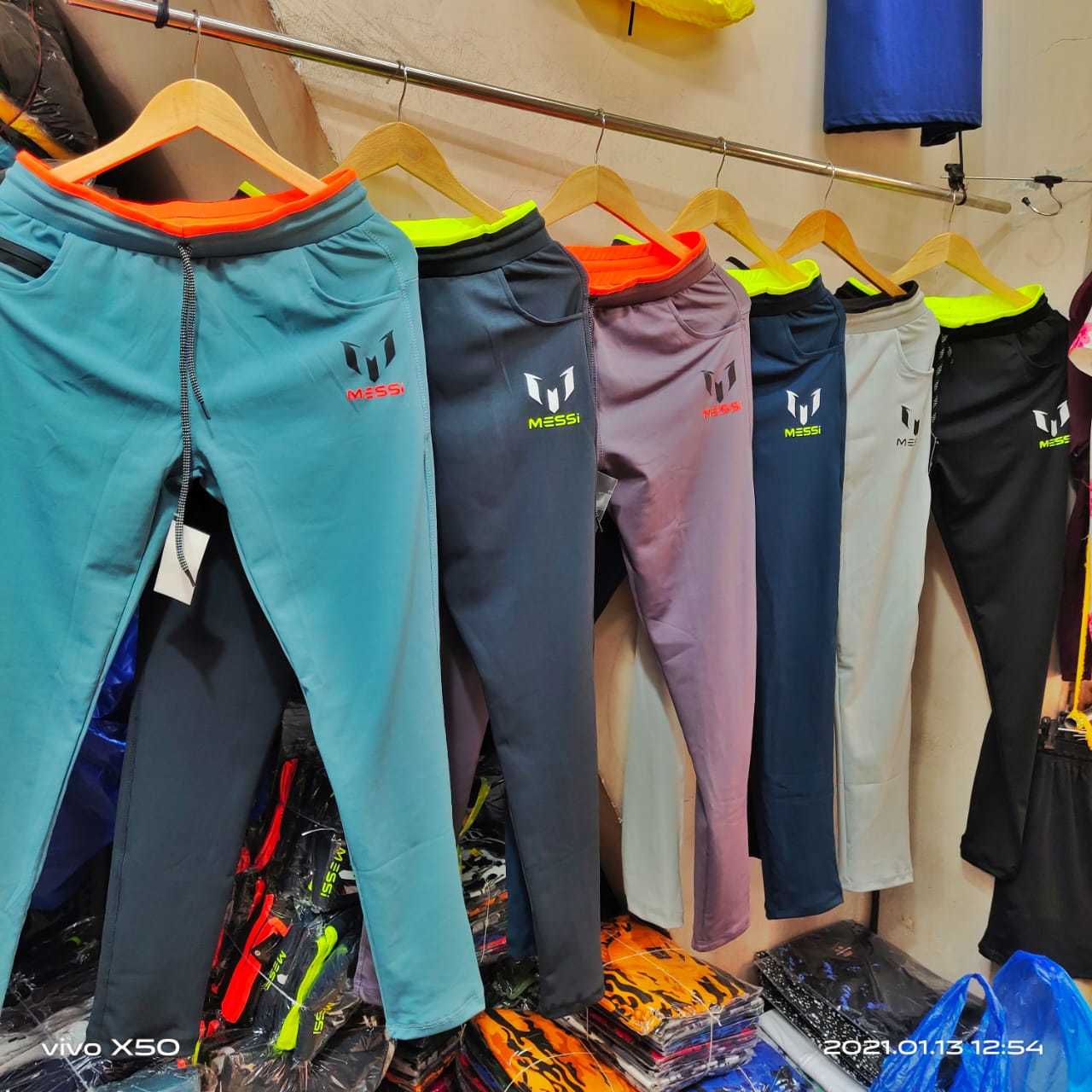6 Colors Mens 4 Way Cotton Track Pants