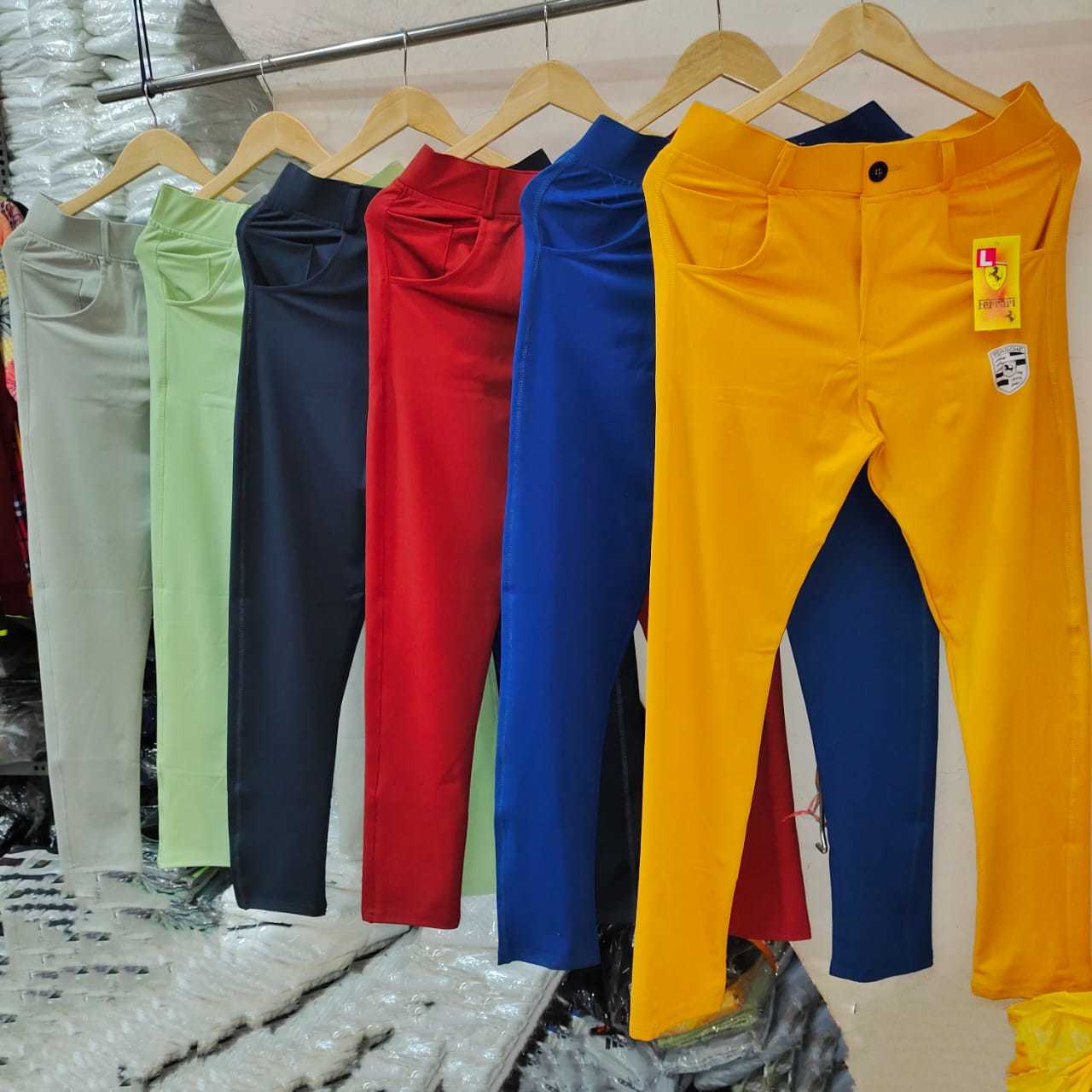 6 Colors Mens Button Track Pants