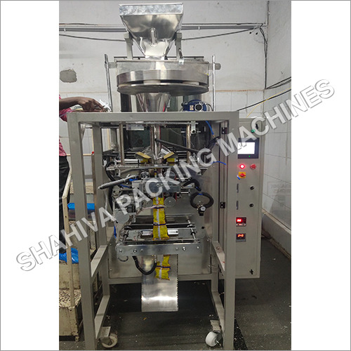 Collar Type Cup Filler Pouch Packaging Machine - MS Material, 220-240 Volt Voltage, Silver Color | High-Speed Automatic Operation, PLC Control System, 1-Year Warranty, Versatile Temperature Control