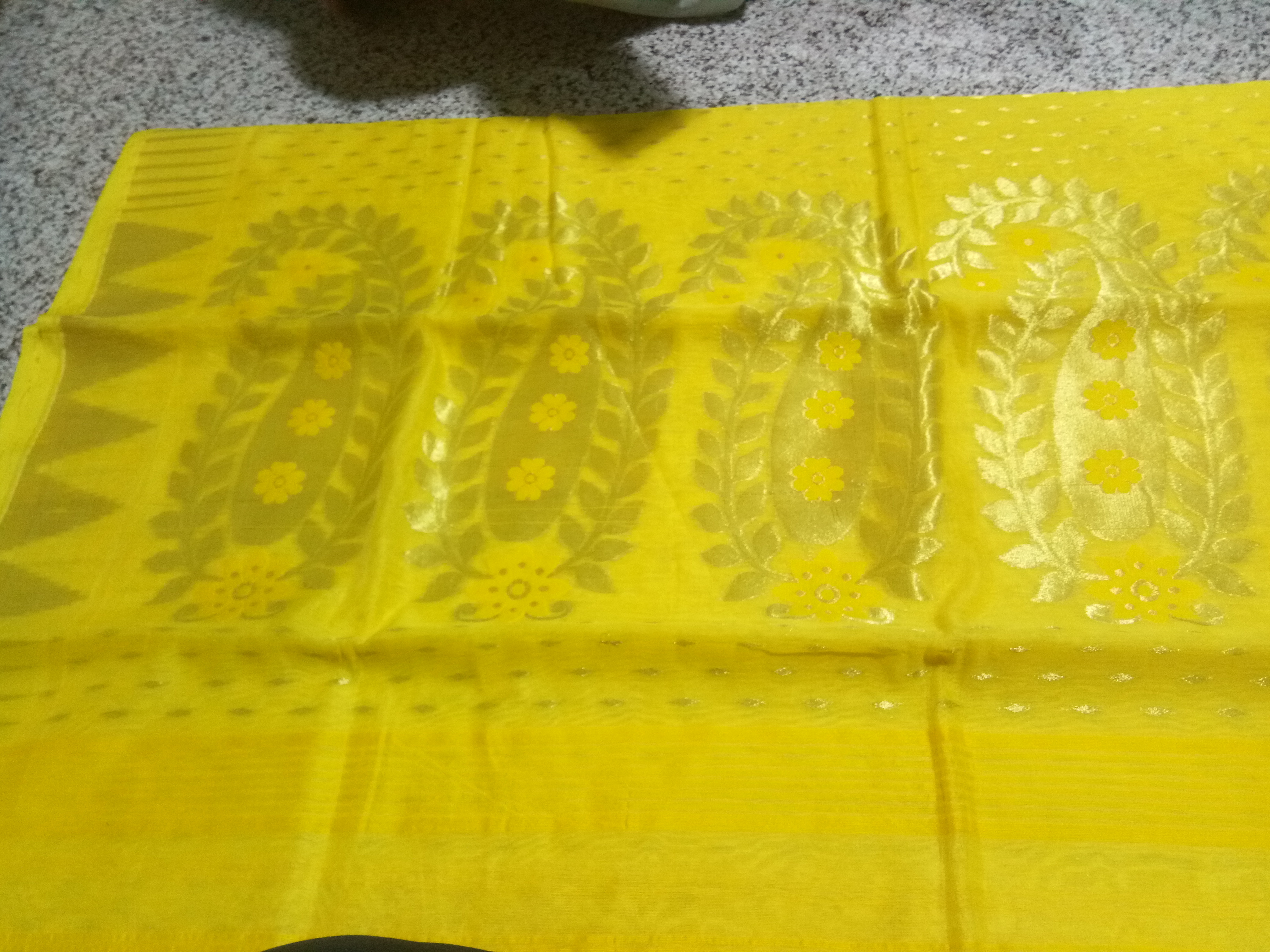 Designer Jamdani Saree - Cotton Silk Fabric, Zari Work Detailing, Any Color Option