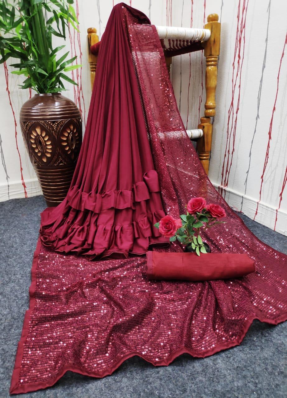 Indian Heavy Georgette Saree