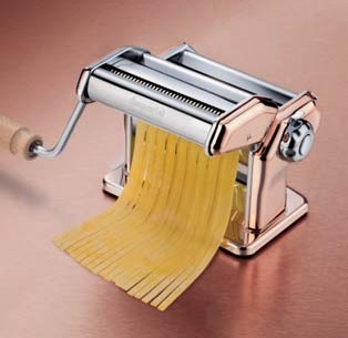 Metal Imperia Pasta Machine Rose Gold Finish Rame 150 Mm With Attachment T 2/4