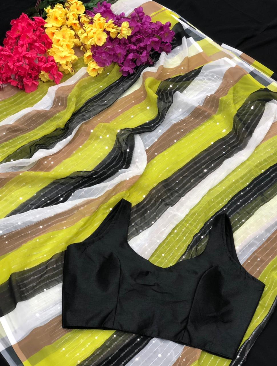 Designer Fancy Georgette Saree
