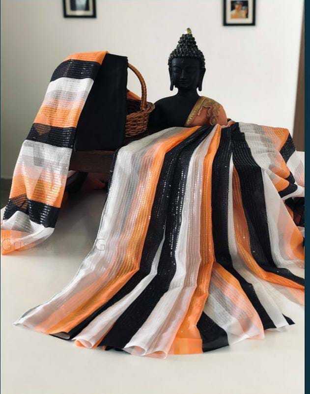 Designer Fancy Georgette Saree