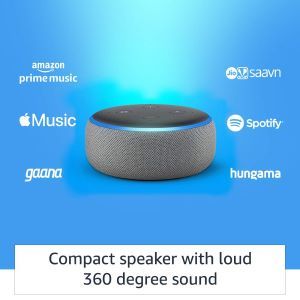 Echo Dot (3rd Gen) Smart Speaker With Alexa (Grey)