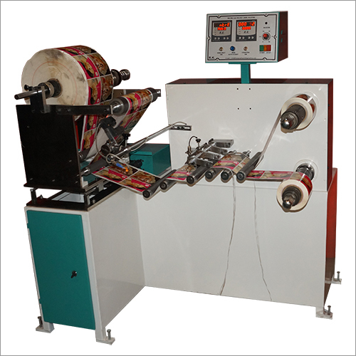 Micro Printed Label Slitter Machine - 1 HP Capacity, 320 mm Maximum Paper Width | Semi-Automatic, Auto Metering, Electronic Web Guide, 1 Year Warranty